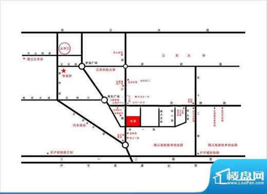 镇江食品城交通图